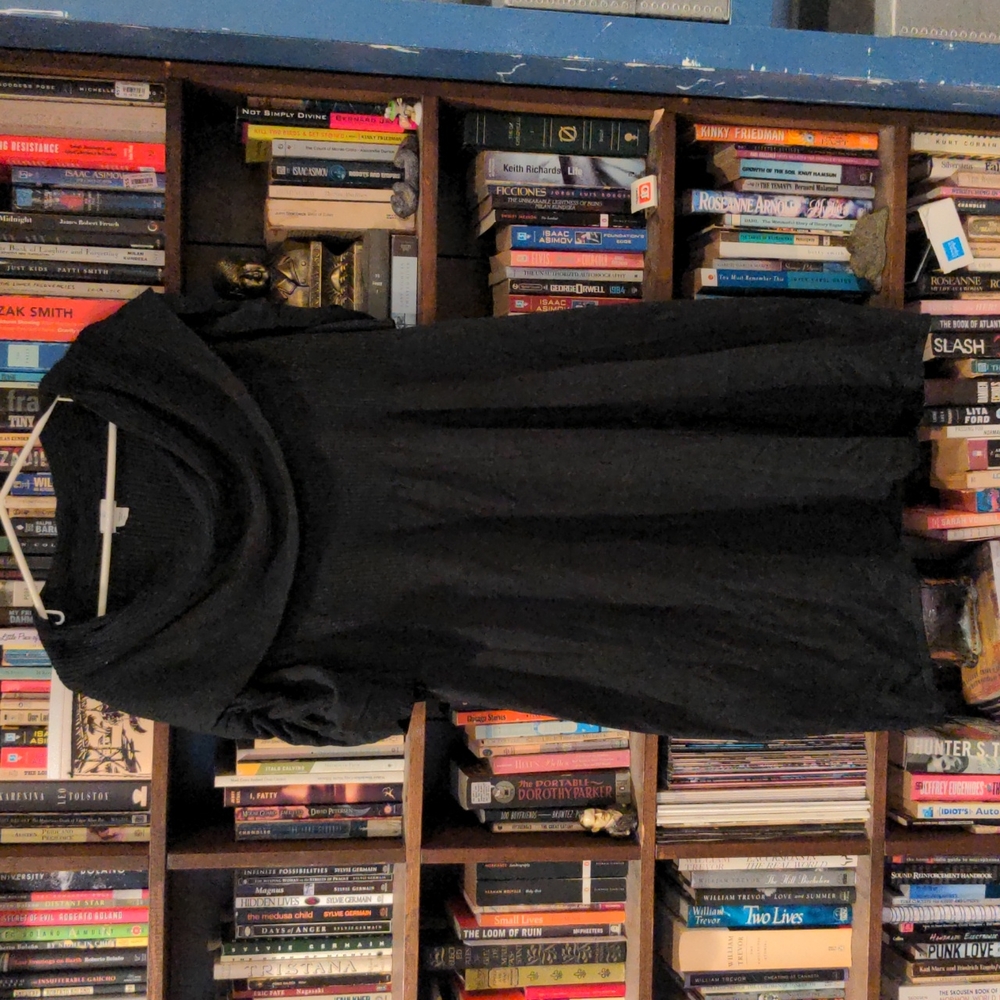 JACKLYN SMITH Black Cowl Sweater Dress in 2X